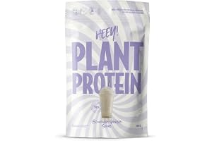 Heey! Veganskt Proteinpulver, 27 g Protein per Portion, med Vitamin B12 (500 g, Blåbär vanilj)