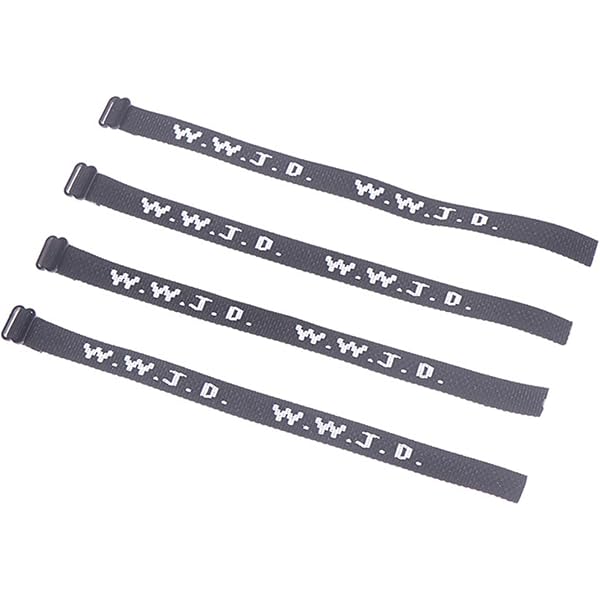JewelryWe WWJD - Set di 10 braccialetti con perline elastiche, con scritta in lingua inglese What would Jesus Do, per donne e ragazze