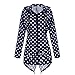 Produktbild Luckycat Damen Polka Dots Regenmantel Damen Outdoor Reisen wasserdicht mit Kapuze Mantel Jacken Mäntel Sweatjacke Winterjacke Fleecejacke Steppjacke