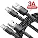 Produktbild Baseus USB Type C Kabel, 2 Pack [ 2m + 1m ] USB C Kabel auf USB 3.0 Ladekabel Datenkabel Hi-Speed Nylon Geflochtene Robust stabil Datenübertragung und Aufladung für Typ C Geräte(Schwarz+Grau)