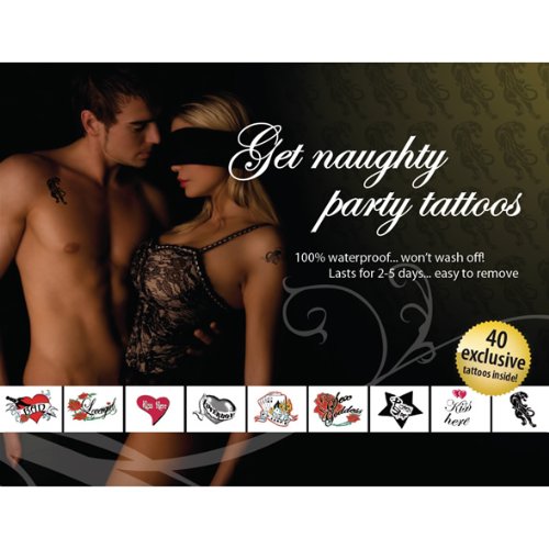 Preisvergleich Produktbild AdultBodyArt Get Naughty Party Tattoo Set