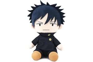 Zhongkaihua JJK Fushiguro Megumi Plush Figure 23CM Plush Pillow Anime PP Cotton Cushion Soft Stuffed Furry Car Home Sofa Christmas Decoration Pendant Ornament