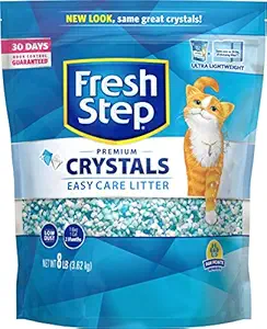 Fresh Step Crystals, Premium, Clumping Cat Litter, Scented, Two 8 Pound Bags