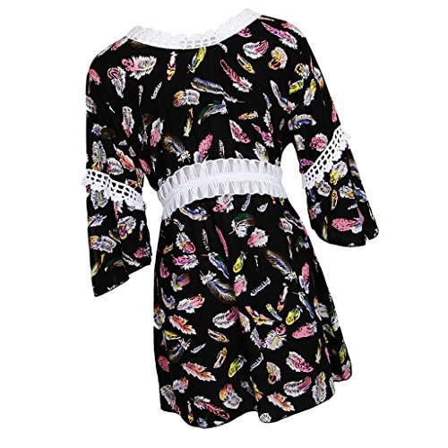 Preisvergleich Produktbild Sharplace Damen Sommer Strandkleid Bikini Cover UP Spitzen Strandponcho Strandkleider Beach Bikini Dress Bademode Boho Sommerkleid