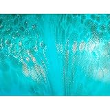 Blumenvase, Glas Vase „ORIENT“, blau/bronze, 27 cm, moderner Style (ART GLASS powered by CRISTALICA) - 3