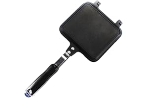 NOPEILVI Toastie Maker Toastie Bankside Grill Camping Sandwich Toother Waffle Iron Grill Panini Cooking Tool for Fishing Camping Randing Camping Sandwich Sandwich Grill, Cooks Toasties, Breakfast et
