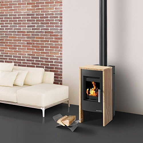Haas+Sohn Rubus 295.15-ST Stove / Heater Black / Woodstone 6 kW