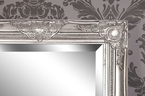 Spiegel Wandspiegel Laura antik silber Barock 65 x 50 cm - 3