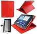 Produktbild Rot PU Leder Cover Case Protector & Ständer für Cello 708qat/t7022gms 17,8 cm Zoll Tablet PC + Displayschutzfolie und Eingabestift