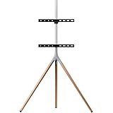 One For All Universelles Tripod TV-Stativ - Bildschirmgrößen 32-65'' - LCD/LED/Plasma/OLED/QLED-TV-Geräte/schwenkbar um 360° 