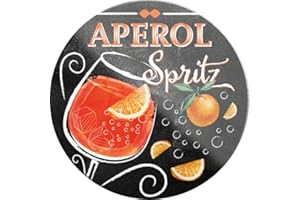 ‎SCHILDERKREIS24 schilderkreis24 – Cocktail “Aperol“ Magnet Deko Kühlschrankmagnet Küche Geschenkidee Geburtstag Weihnachten Longdrink Tonic Spirituosen Trinker 8x8 cm