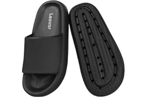 Leevar Ciabatte Nuvola Donna Uomo Morbide, Comode e Rilassanti, Ciabatte Donna Estive Facili da Pulire, Ciabatte Doccia Antiscivolo con Suola Spessa, Pantofole per Nuoto Spiaggia