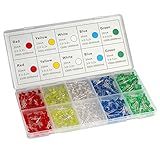 ☑Kit Box: Alle unterschiedlichen Type der super hellen Dioden sind in einer sauberen Dose verpackt und mit einzelnem Farbe deutlich gezeichnet.