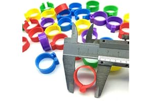 VIGAN 120 anillos de pie de pollo de 2 cm de diámetro interior para aves de corral, pato, ganso, pájaro, gallina