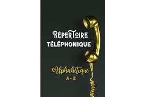 Répertoire téléphonique: Répertoire Téléphonique Alphabétique | 120 Pages à pré-remplies 4 Conctact par page soit 480 contacts au total au format 6*9 ... de Contacts Rétro pour saisir des numéros