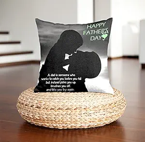 DreamVio Soft Fabric Cushion, Pillow Gifts for Daddy,Grandpa,World's Best Dad,Pyare Papa on Birthday's & Father's Day Color : Grey Size : 12 x 12 inch Design 179