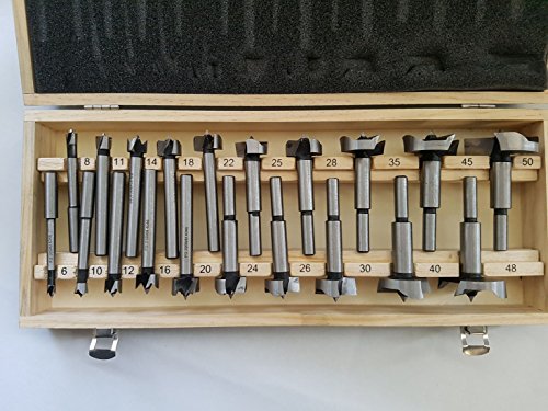 Forstnerbohrer Satz 20 tlg. Ø 6 – 50 mm Holz Bohrer Astlochbohrer 81202 - 3