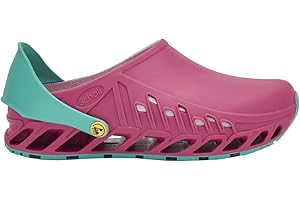 Scholl Evoflex - Professionelle Sanitärsockel für Männer oder Frauen, Ultra leicht und bequem, mit verstellbarem Riemen, Rutschfester Sohle, abnehmbare Memory-Einlegesohle mit antibakteriellem Futter