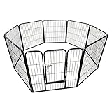 Freilaufgehege Laufstall Welpenlaufstall Absperrgitter S 210 x 60 cm - 2