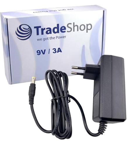 Top Chargeur Alimentatore 9V Sostitutivo | Adattatore AC-DC 220V Con Spina E LED | Per Line6 DC-3g E Compatibili
