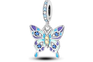 QIKAOLA Ciondolo Charm 925 Argento Sterling per Bracciale Charms Perline adatto per Pandora Bracciale & Collana Bracciali europei per le donne