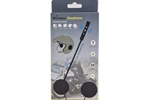 ENTERELETTRONICS iocomando MICROFONO AURICOLARI BLUETOOTH PER CASCO MOTO SCOOTER CHIAMATE MP3