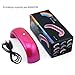 Coscelia Rainbow 9W Mini USB UV Lamp Nail Dryer Curing UV Gel Polish Art Tips Tool (Pink)