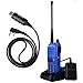 Produktbild NKTECH USB Kabel und BaoFeng UV-82 Tri-Power High Mid Low 8W 4W 1W VHF UHF Dual Band 136-174/400-520MHz 128 kanäle Ham Transceiver Handfunkgerät Zwei Wege Funkgeräte Walkie Talkie (Blau)