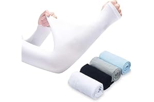 Meet-shop Maniche a Braccio,Manicotti Braccia UV 4 Paia Manicotti Protezione Sport per la Corsa/Ciclismo/Guida/Arrampicata/Golfing