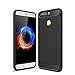 Produktbild ELTD Honor 8 Pro Hülle, Carbon Fiber [Armor Series] Hochwertigem TPU Silikon Rückseite Case Hülle Für Huawei Honor 8 Pro 5.7 Zoll, Schwarz