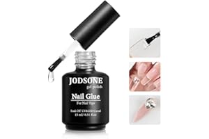 JODSONE 15ML 5 en 1 Gel Pegamento Para Uñas Pegamento De Larga Duración Para Uñas Transparentes para Uñas Acrílicas Tips De Uñas Y Uñas A Presión, Necesita U V Curado Con Luz