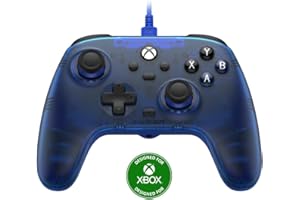 GameSir T7 Controlador con cable para Xbox Series X|S, Xbox One y Windows 10/11, gamepad Plug and Play para juegos con joysticks y gatillos de efecto Hall, con jack de audio de 3.5 mm - Azul (Azul)