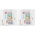 LuvLap Hosiery Cotton Cloth Premium Baby Washcloth for New Born, Washable, Reusable, Absorbent, Extra Soft Face Towels/Washcloth for Babies, Starfish Print, Pack of 14 Pcs, Multicolour