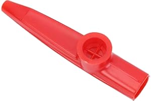 AIBAIDMING Plastic Kazoo Musical Instruments Children's Mini Portable Mouth Kazoo for Kids Instrumental Accompaniment (1 Red)