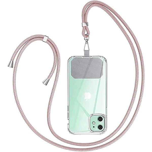 TBOC Mobile Phone Case Compatible With IPhone XS Max [6.5 Inch], Transparent With Mobile Phone Chain, Coral Red, For Mobile, Adjustable Cord, Practical Necklace, Fashionable, Scratch-Resistant - View #11