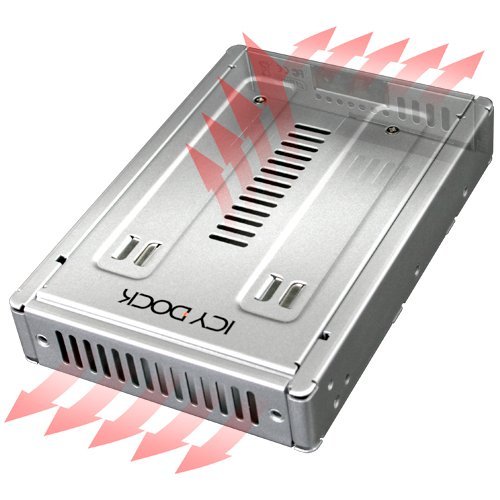 Icy Dock EZConvert Pro MB982SP-1S – 2,5 Zoll (6,4cm) zu 3,5 Zoll (8,9cm) SATA SSD/HDD Konverter – Vollmetall - 6