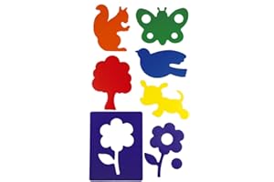 HenBea- plantillas con formas del parque, Multicolor (826) , color/modelo surtido