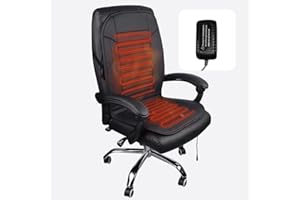 OLYDON Heated Seat Cushion with Pressure-Sensitive Switch and Overheat Protection Thermostat, with Power Adapter, Heating Pad for Office Chair, Home Etc.