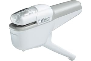 Kokuyo Harinacs SLN-MSH110W Agrafeuse sans agrafes, reliure jusqu'à 10 feuilles, blanc, importation du Japon