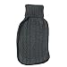 UK KNITTED LARGE HOT WATER BOTTLE WITH BEAUTIFUL COVER (Grey)