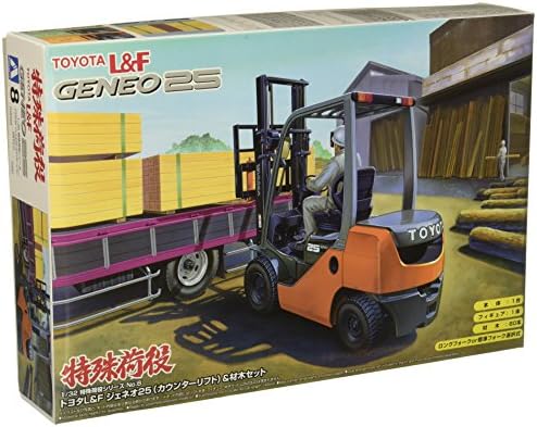 No.08 Toyota L & F Geneo 25 1/32 Special Cargo (counter lift) and timber set (japan import)