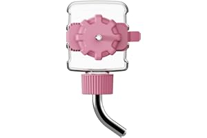 TOKAYIFE Trinkflasche Hamster, Wasserspender zum Aufhängen Hängende Hamster Trinkflasche Chinchilla Frettchen Meerschweinchen Eichhörnchen Igel (118ml,Rosa)