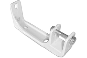 JAWOLL Wandkonsole Kombihalterung für Gelenkarmmarkise, verstärkte Stahlhalterung, Weiß, Wandhalterung für 40x40mm Vierkanthaltestange, inkl. Befestigungsmaterial, Wandhalterung für Markisen