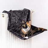 CanadianCat Company  | Liegemulde für Katzen in schwarz ca. 45x26x31 cm Katzen Heizungs-Liege XL