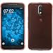 Produktbild PhoneNatic Case für Motorola Moto G4 Plus Hülle Silikon orange ShockProof + 2 Schutzfolien