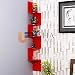 USHA Furniture Corner Mount Wall Shelves Zigzag Shape Rack- purely Laminated -Red RS.1159.00
