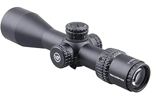 Vector Optics Veyron 3-12x44 Second Focal Plane (SFP) Ultra Short Riflescope, 30mm Tube, 1/10 Mil per Click Adjustment, Turret Lock System, Free Mount Rings, Lens Caps, Honeycomb Sunshade