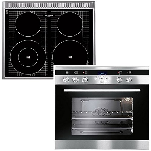 spécification Multifonction électrique Cuisinière EHG 3010 avec versenkbaren knebeln + de gaz de cuisson sous verre ekg6, avec cadre en acier inoxydable, pour gaz naturel