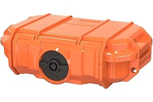 SEAHORSE PROTECTIVE EQUIPMENT CASES Seahorse 52 Portable Waterproof Dry Box Hard Protective Micro Case - Mil Spec/USA Made / IP67 Waterproof/Lockable - for Earbuds, PLB, IEM, Small Medical Devices, Stash Box (Clear)