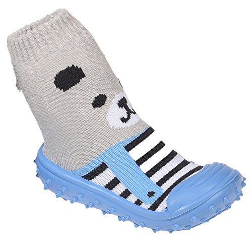 Baby Hausschuhe Babysocken ABS Gummisohle Babyschuhe Antirutsch Gr.19-23(9-24Monate) Badeschuhe versch.Farbe